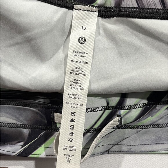 Lululemon Womens Fast Free High Rise Tight Paint Glide Warp Leggings 12 NWT - Picture 6 of 9